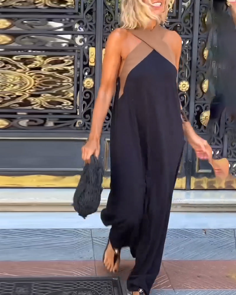 Cross Neck Long Dress For Women | Selmira