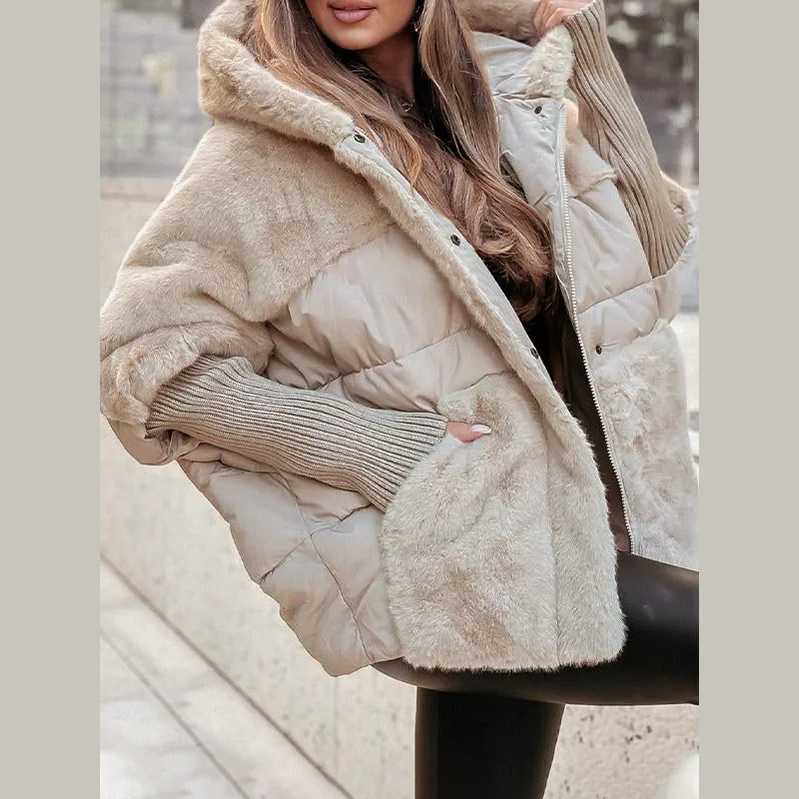 Oversized Hooded Puffer Jacket For Women | Elira