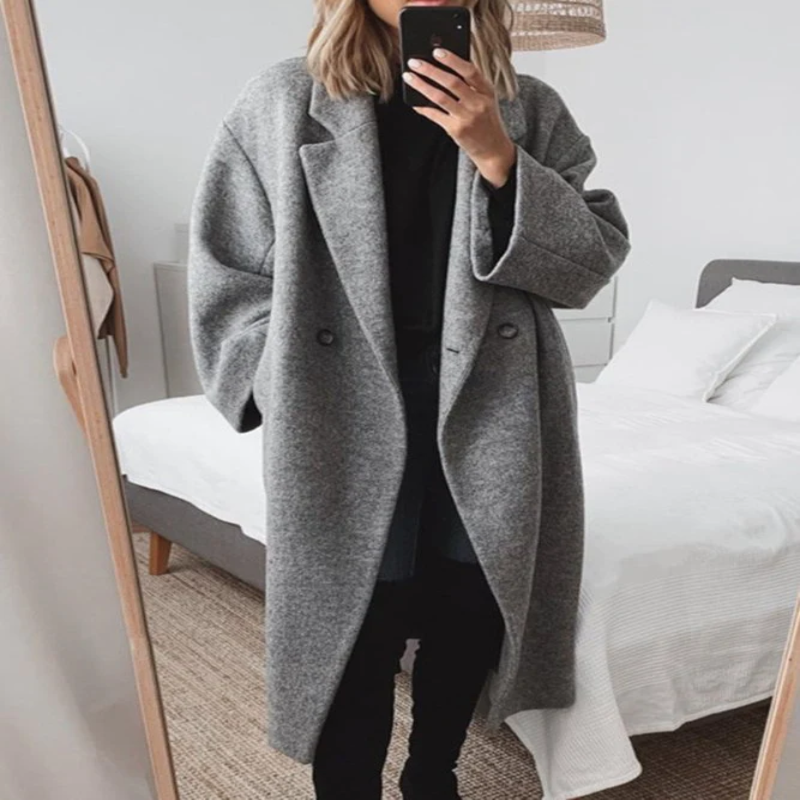Classic Long Overcoat For Women | Eleanor