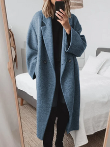 Classic Long Overcoat For Women | Eleanor
