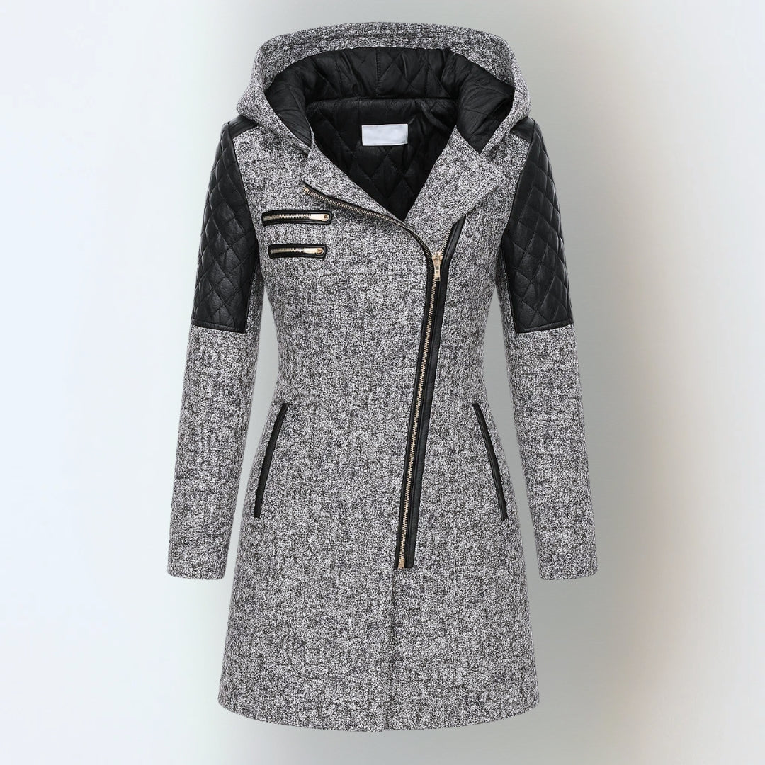 Long Hooded Zip Jacket For Women | Maristella