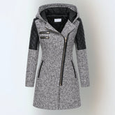 Long Hooded Zip Jacket For Women | Maristella