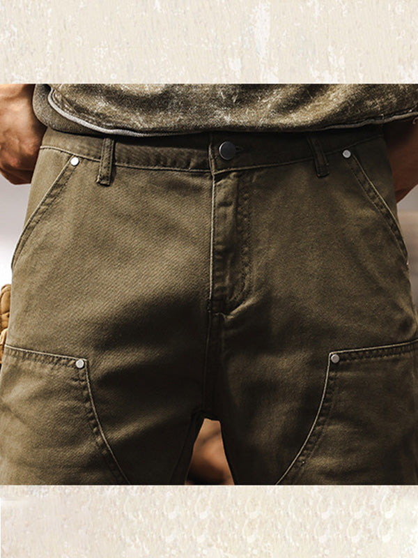 Rugged Straight Leg Utility Trousers For Men | Beckett