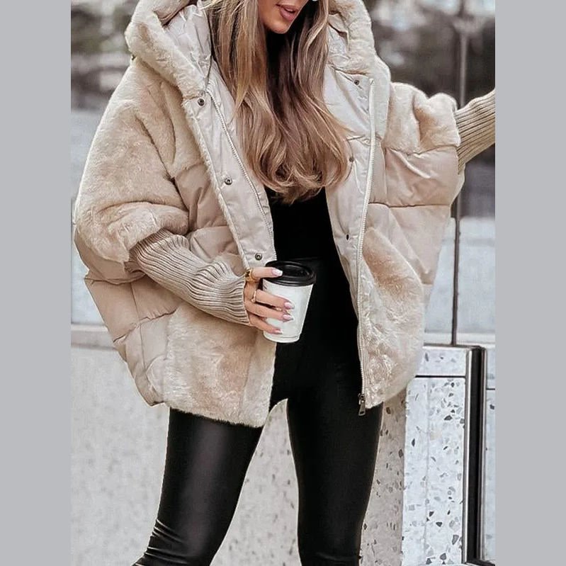 Oversized Hooded Puffer Jacket For Women | Elira