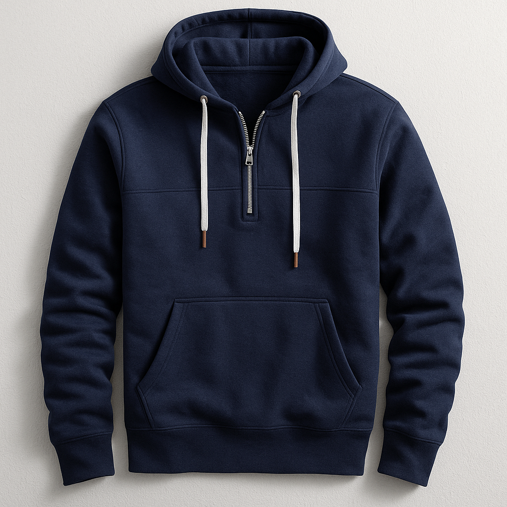 Quarter Zip Hooded Sweatshirt for Men | Nolan