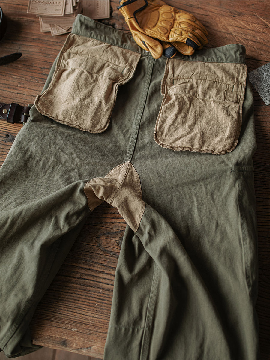 Heritage Utility Trousers with Reinforced Details for Men | Owen