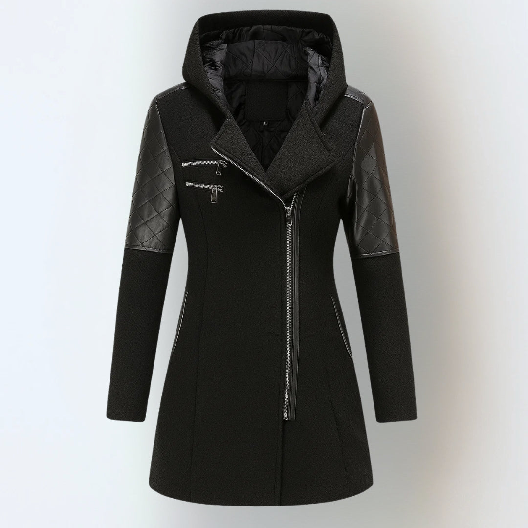 Long Hooded Zip Jacket For Women | Maristella