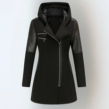 Long Hooded Zip Jacket For Women | Maristella