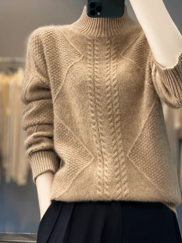 Classic Turtleneck Sweater For Women | Evelina