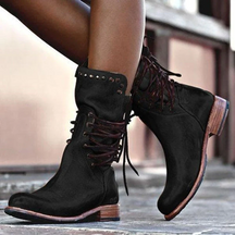 Classic Lace Up Ankle Boots For Women | Brielle