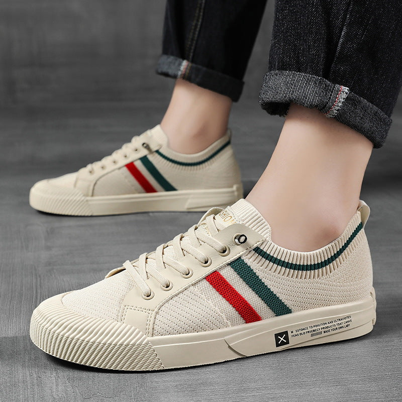 Striped Lace Up Sneakers for Men | Luca