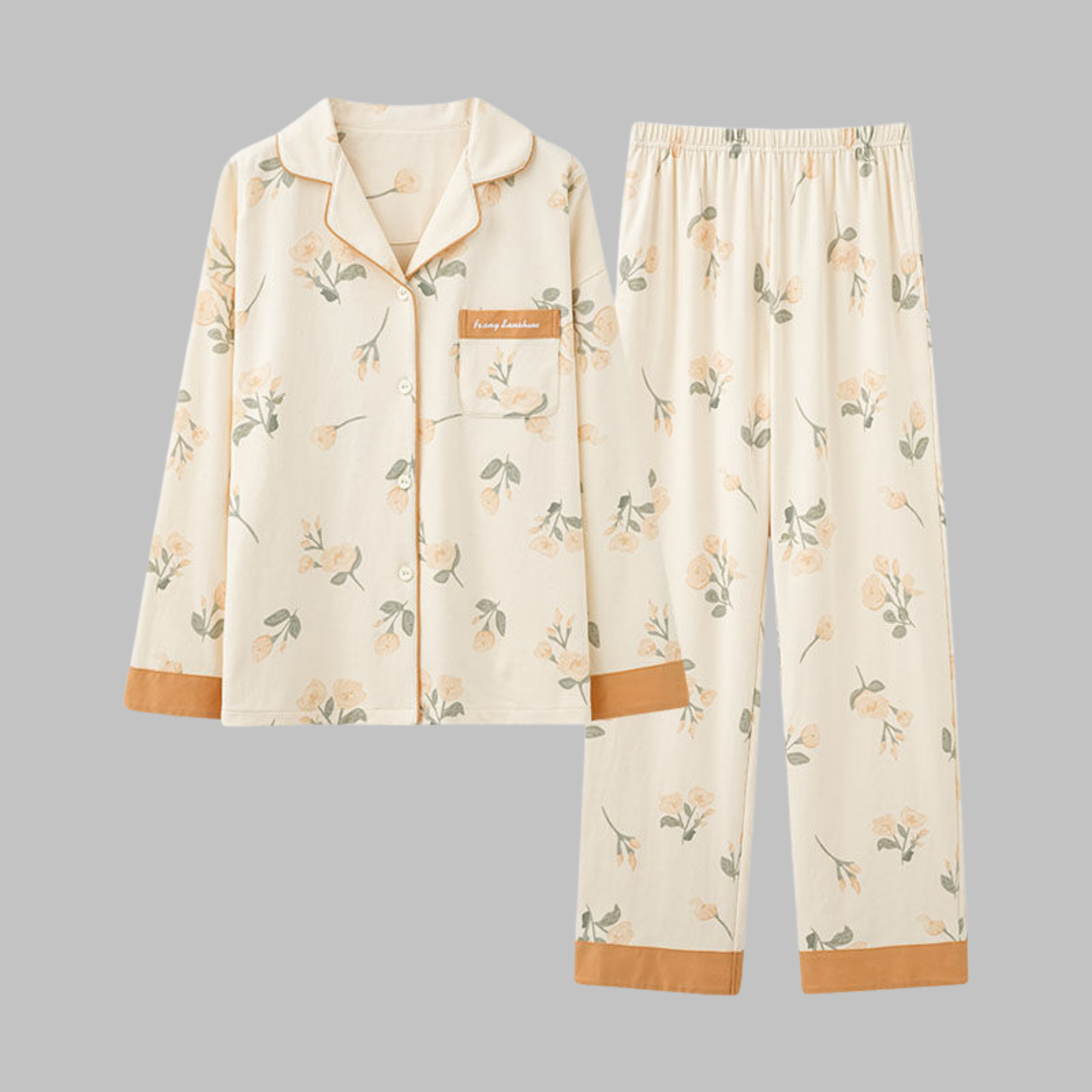 Cozy Long Sleeve Top And Trousers Lounge Set For Women | Serelune