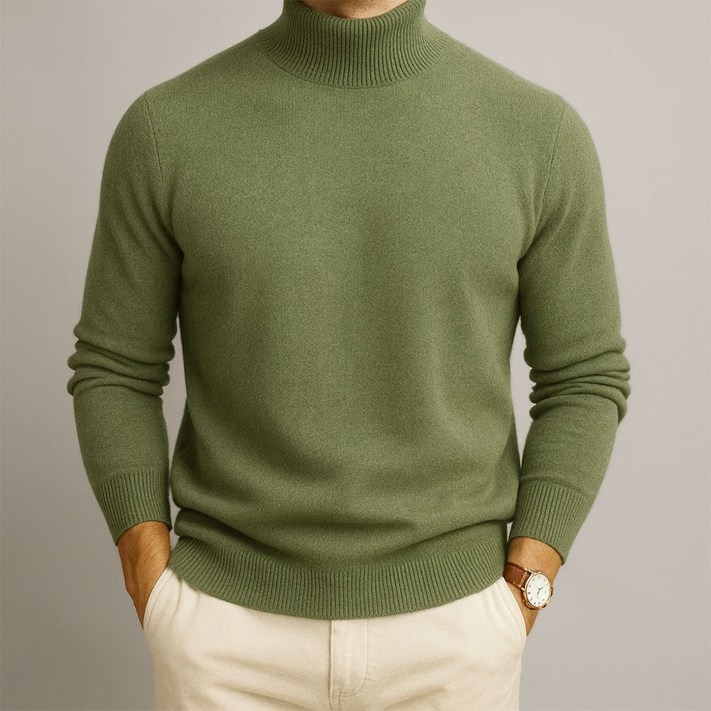 Classic Turtleneck Knit Sweater For Men | Rohan