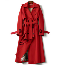 Belted Double Breasted Trench Coat for Women | Elara
