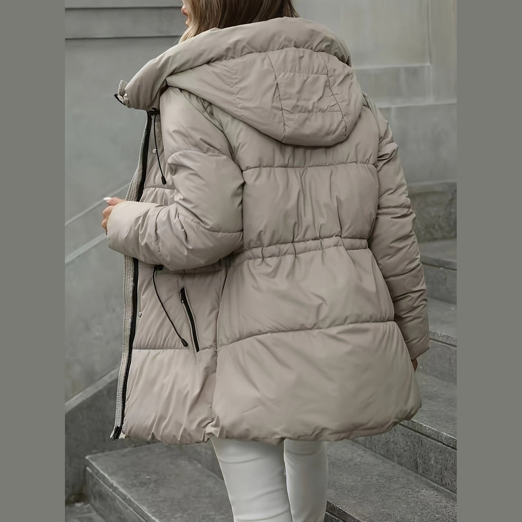 Oversized Hooded Puffer Jacket For Women | Celestine