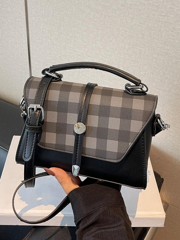 Trendy Contrast Stitching Small Square Shoulder Bag For Women | Liorenna