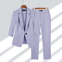 Tailored Blazer and Trousers Suit Set for Women | Viviana