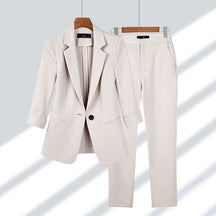 Tailored Blazer and Trousers Suit Set for Women | Viviana