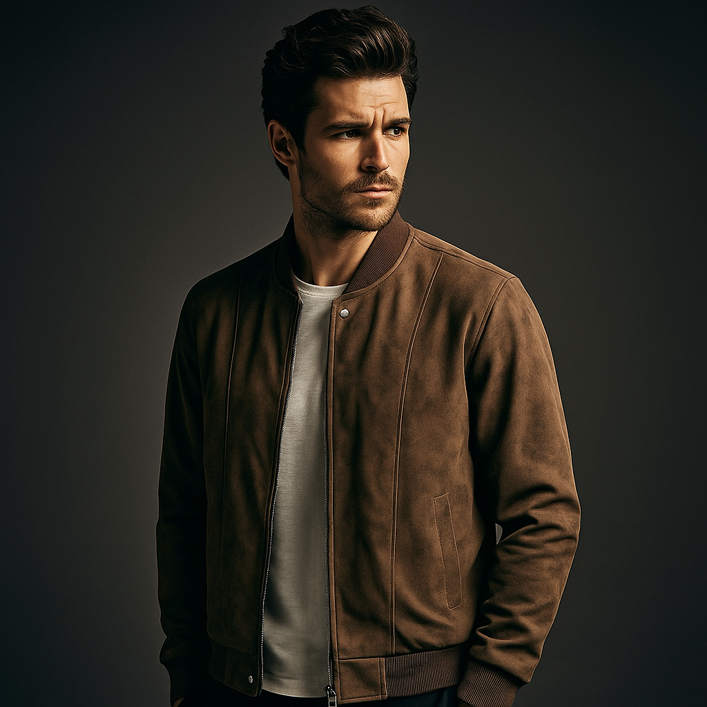 Textured Bomber Jacket for Men | Hartwell