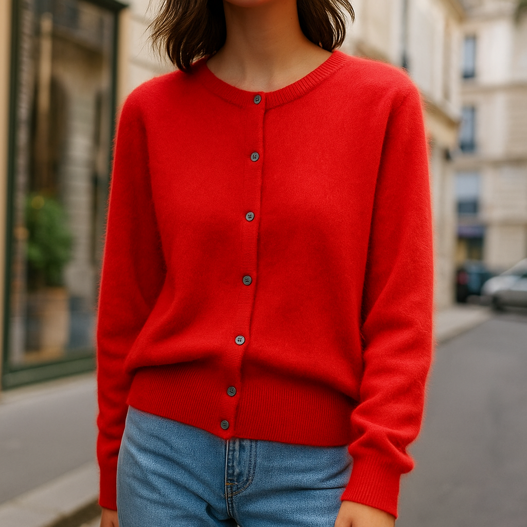 Classic Button Front Sweater for Women | Elara