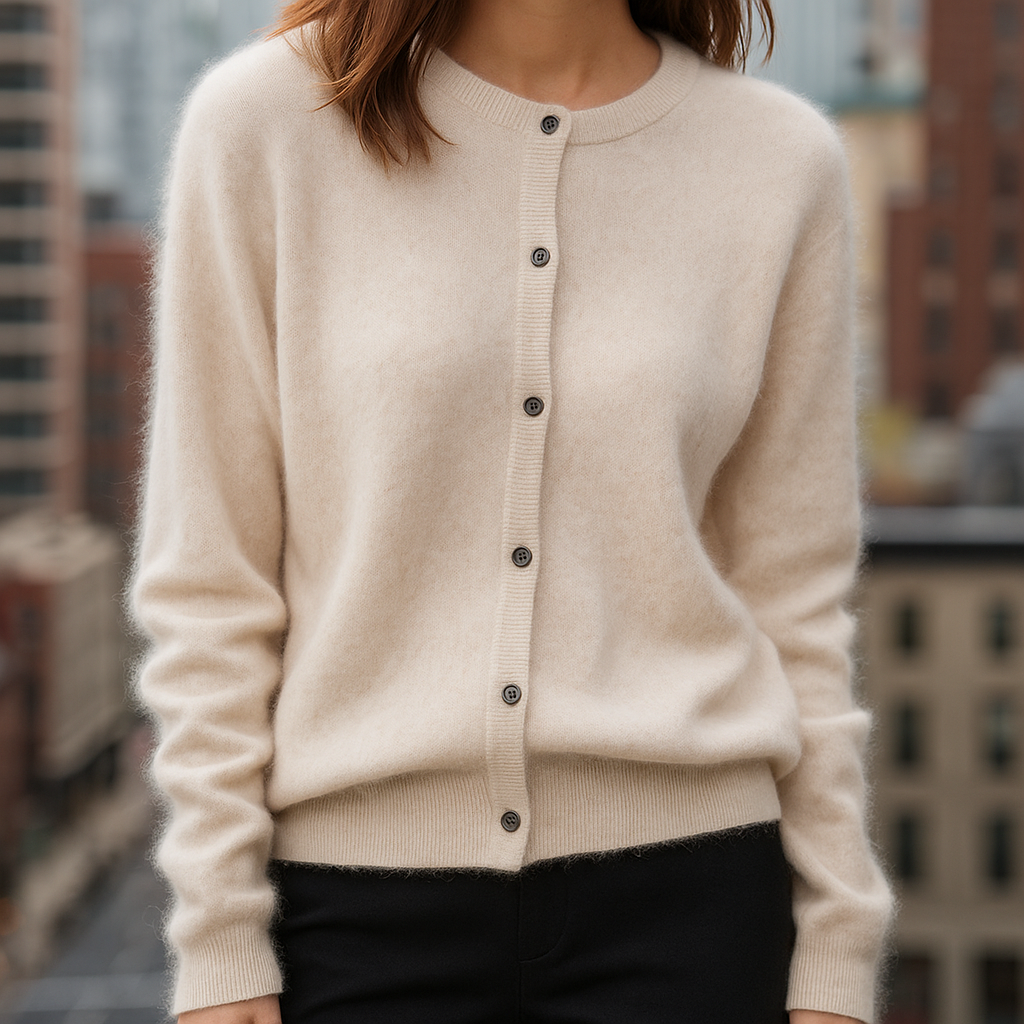 Classic Button Front Sweater for Women | Elara