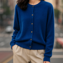 Classic Button Front Sweater for Women | Elara