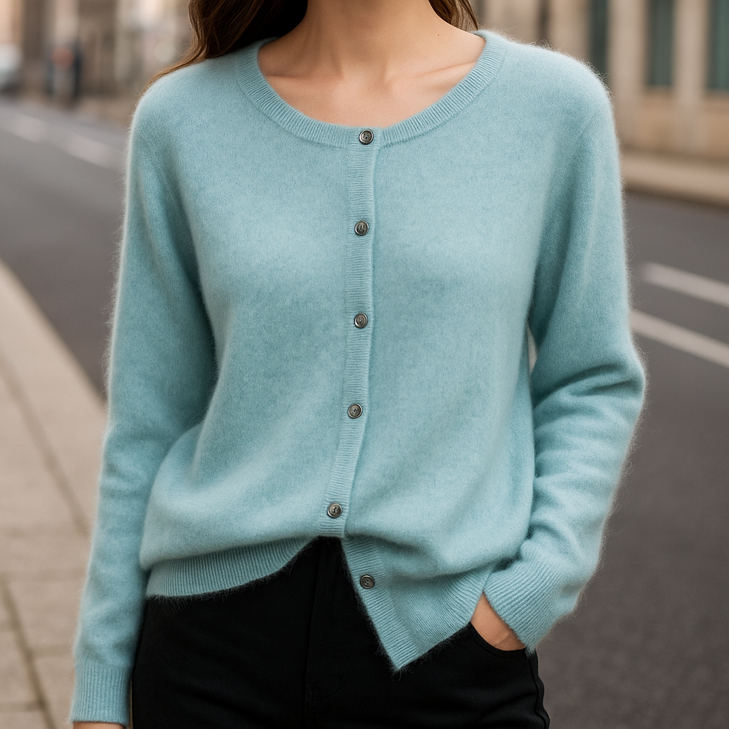 Classic Button Front Sweater for Women | Elara