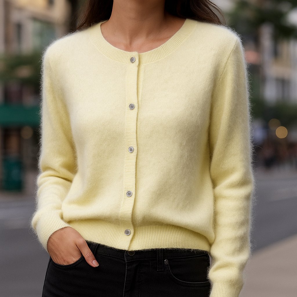 Classic Button Front Sweater for Women | Elara