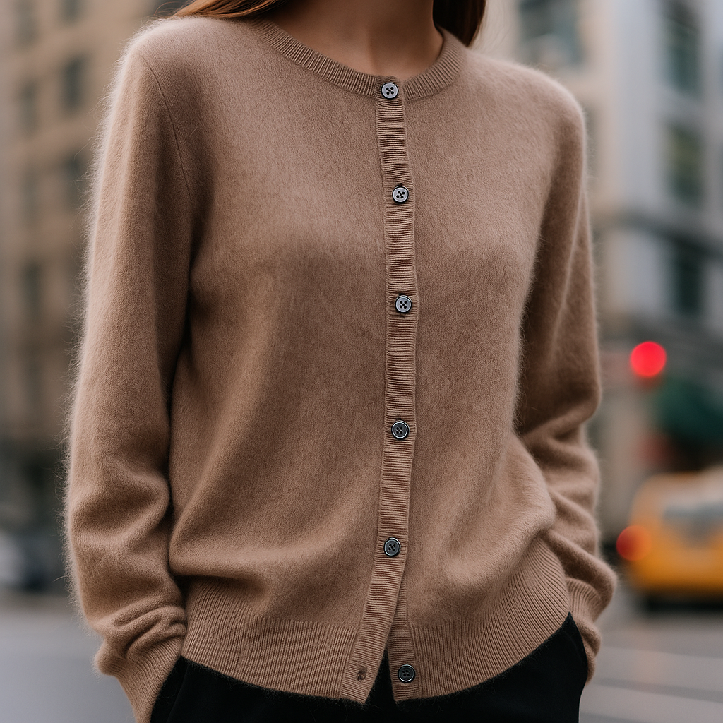 Classic Button Front Sweater for Women | Elara