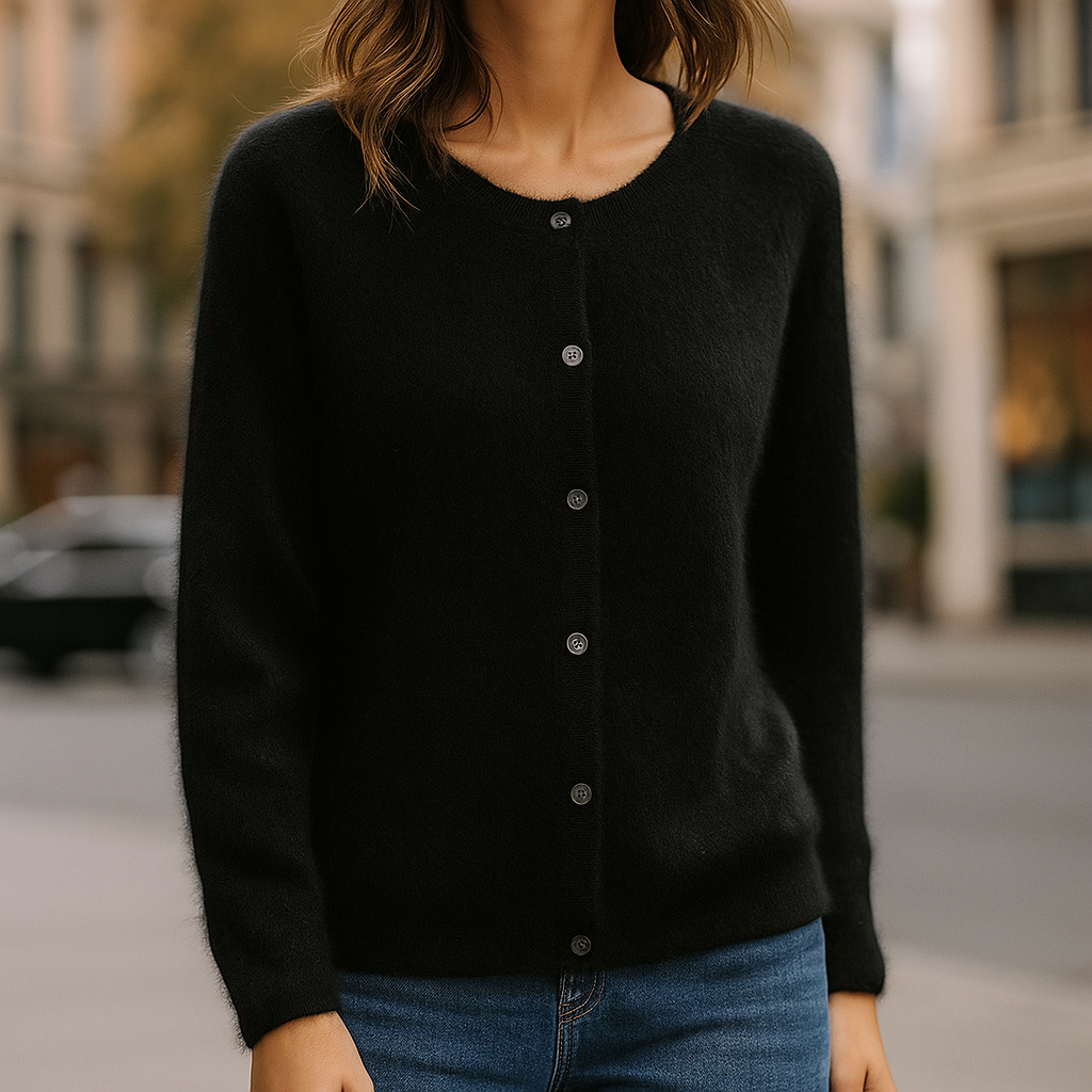 Classic Button Front Sweater for Women | Elara