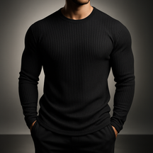 Slim Fit Ribbed Sweater for Men | Kieran
