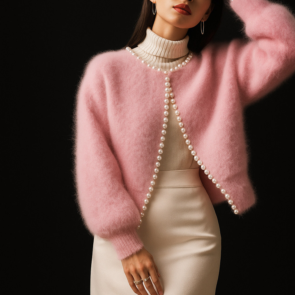 Pearl Embellished Cardigan For Women | Chloe