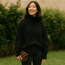 Oversized Turtleneck Sweater For Women | Elaraine
