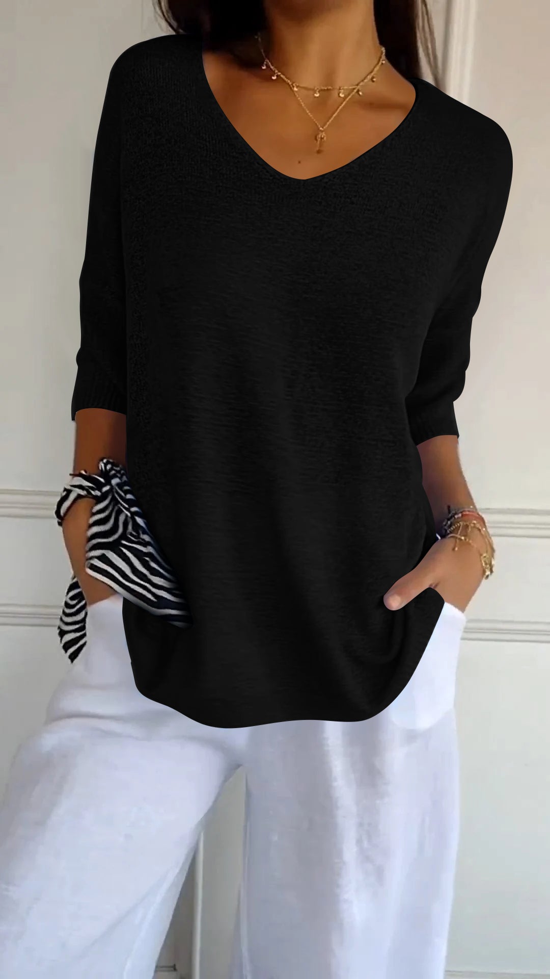 Timeless V Neck Top For Women | Cassie