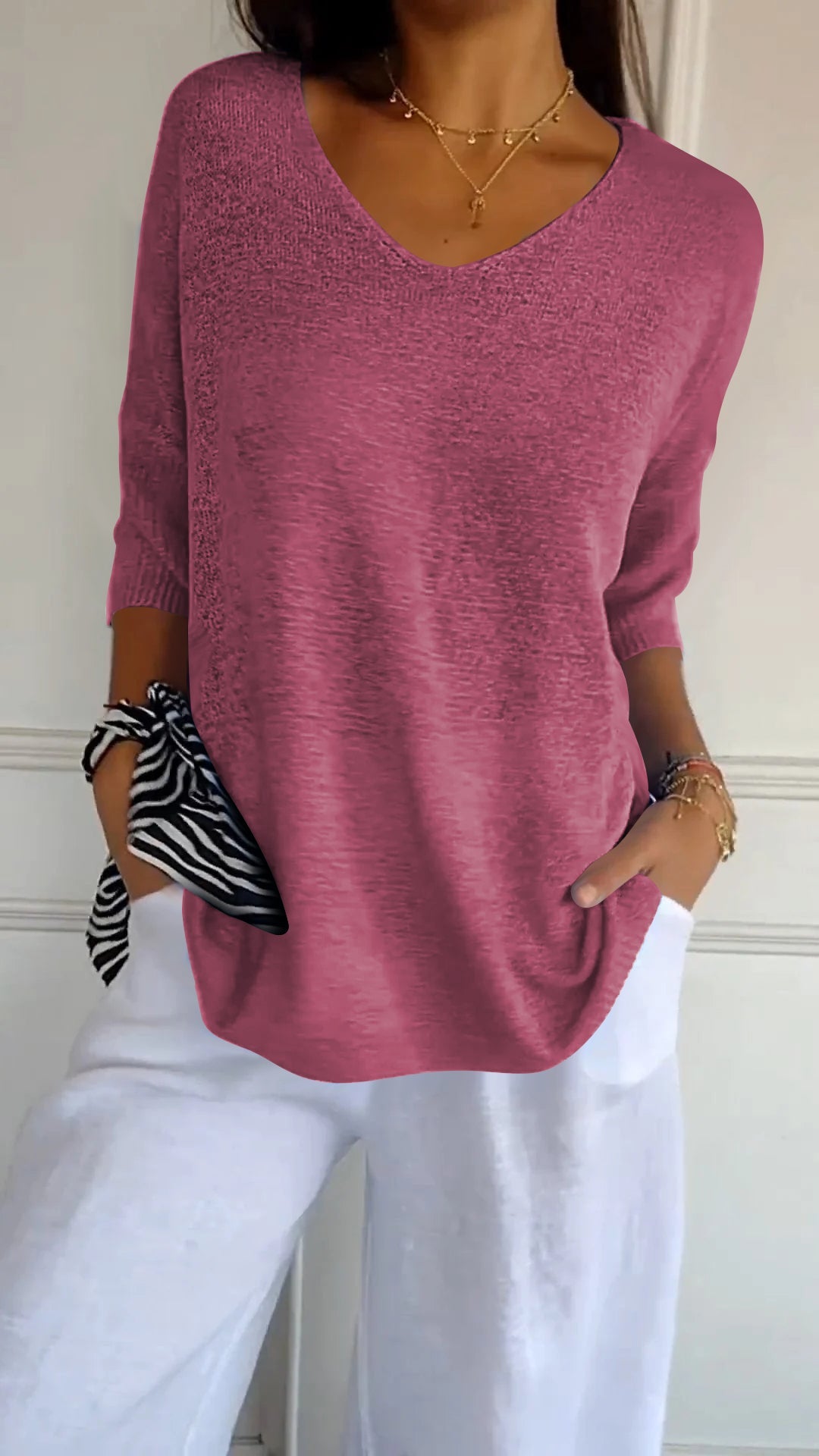 Timeless V Neck Top For Women | Cassie