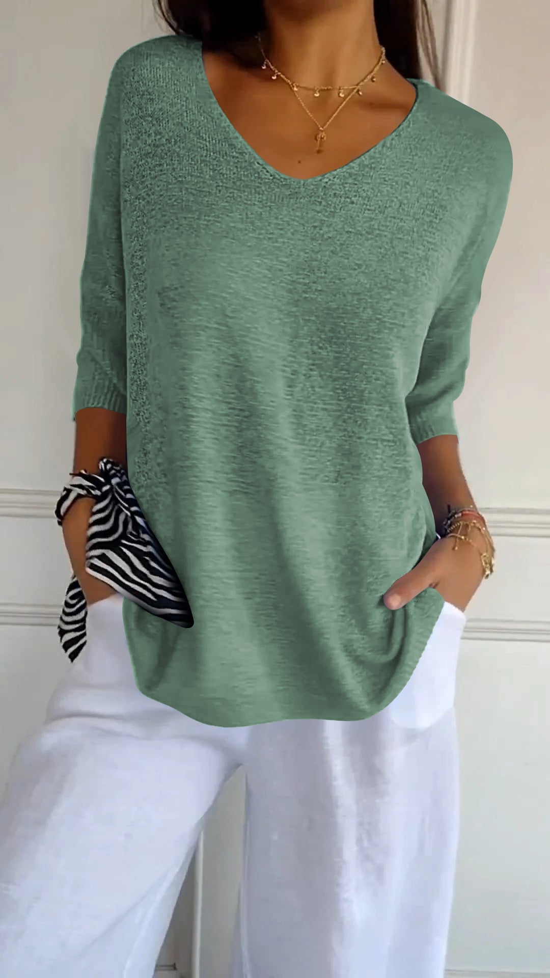 Timeless V Neck Top For Women | Cassie