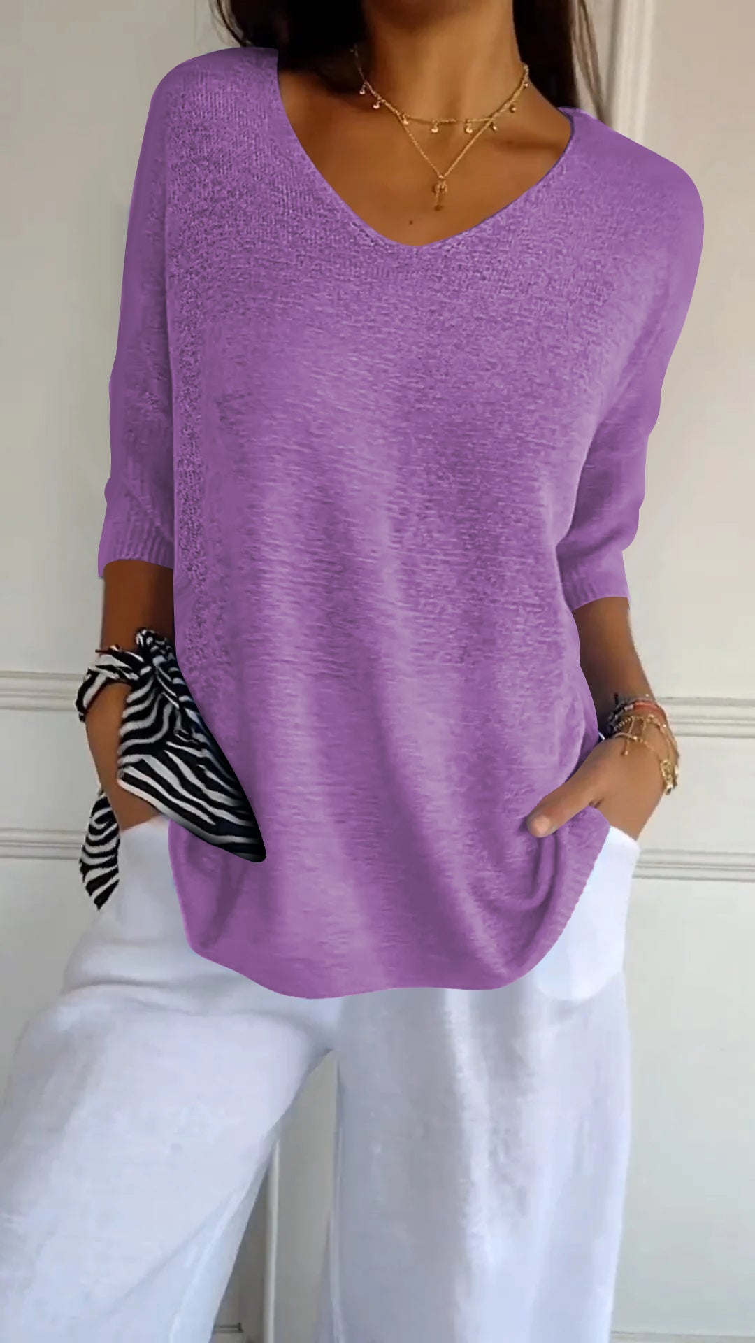Timeless V Neck Top For Women | Cassie