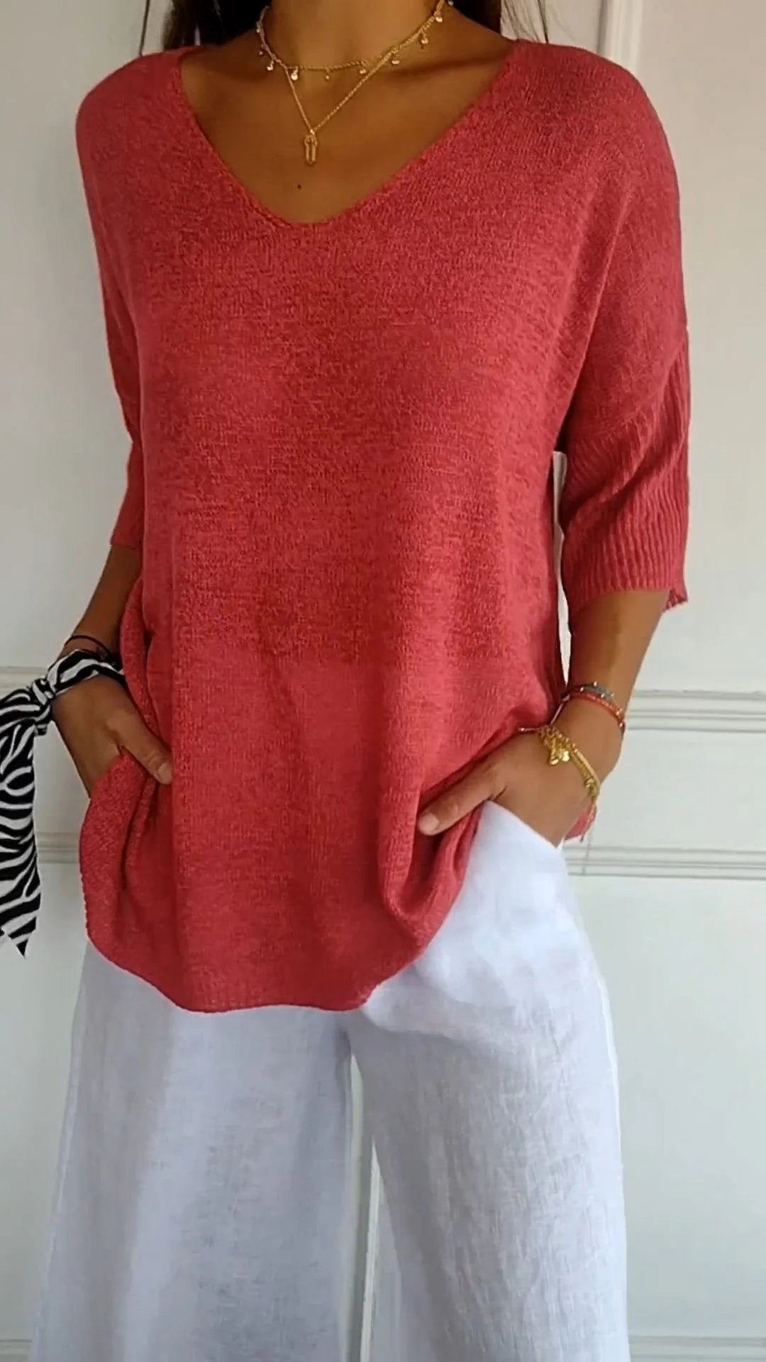 Timeless V Neck Top For Women | Cassie