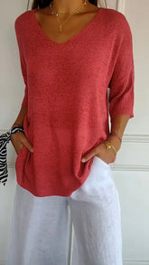 Timeless V Neck Top For Women | Cassie