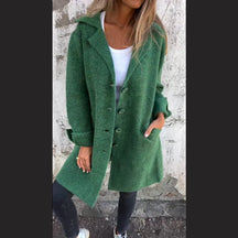 Casual Long Button Coat For Women | Arlena