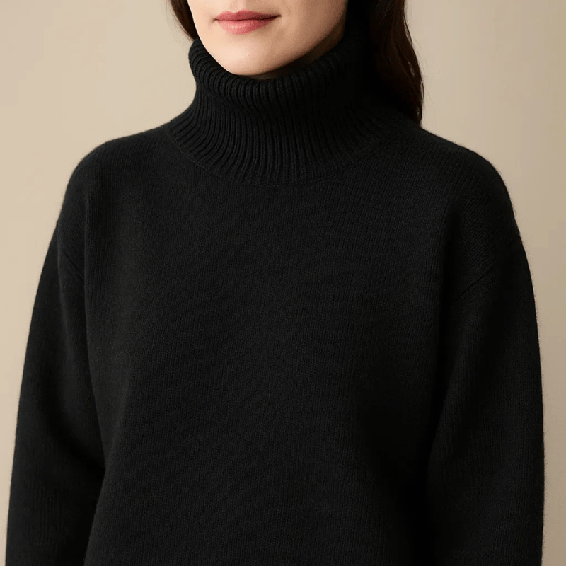 Oversized Turtleneck Sweater For Women | Elaraine