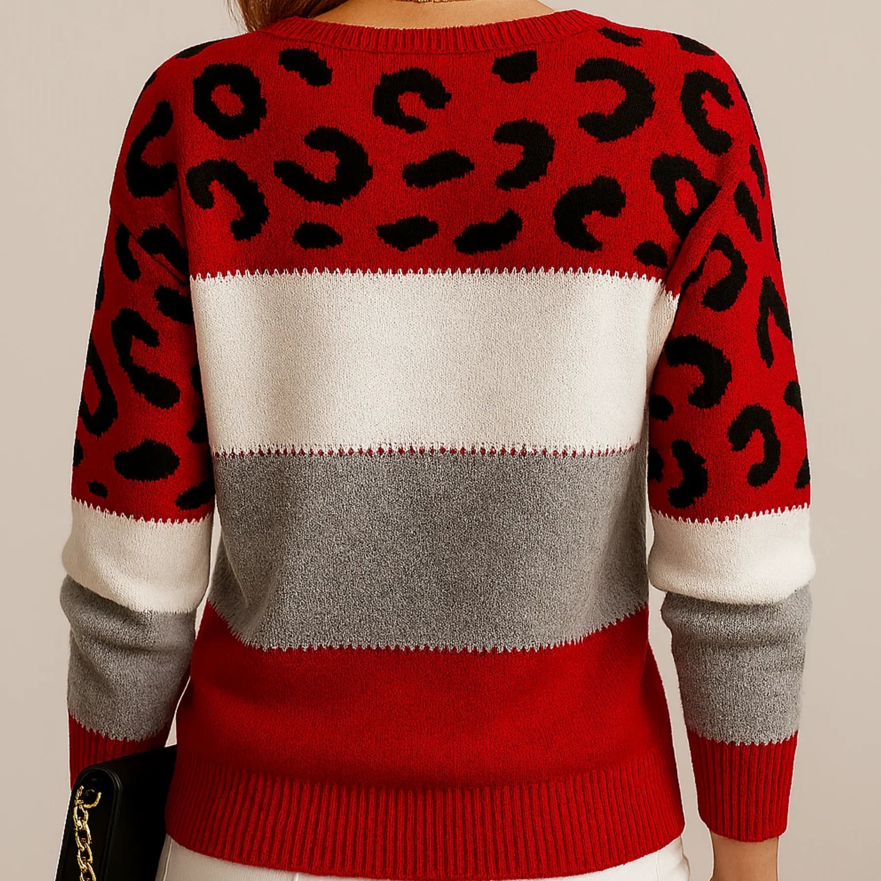 Leopard Print Casual Sweater For Women | Sera