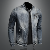 Retro Zip Front Jacket For Men | Matteo