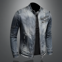 Retro Zip Front Jacket For Men | Matteo