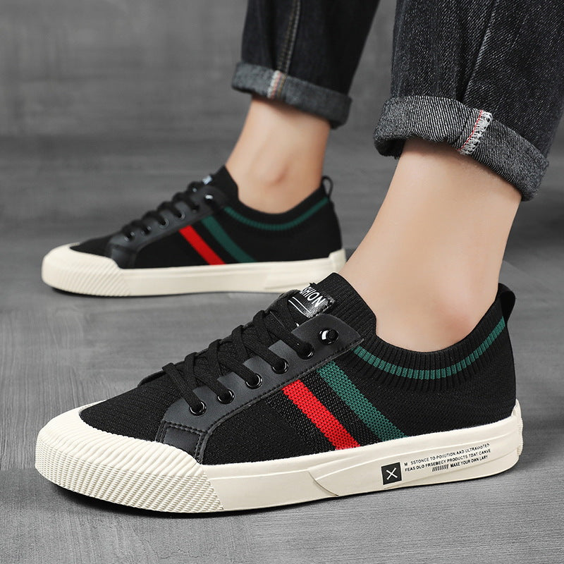 Striped Lace Up Sneakers for Men | Luca