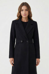 Long Tailored Double Breasted Coat For Women | Arlena