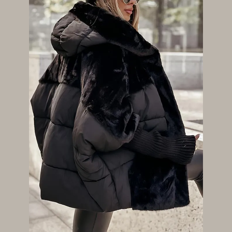 Oversized Hooded Puffer Jacket For Women | Elira