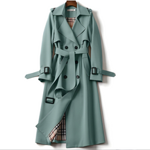 Belted Double Breasted Trench Coat for Women | Elara