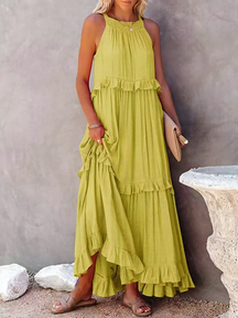Tiered Ruffle Long Dress For Women | Lara