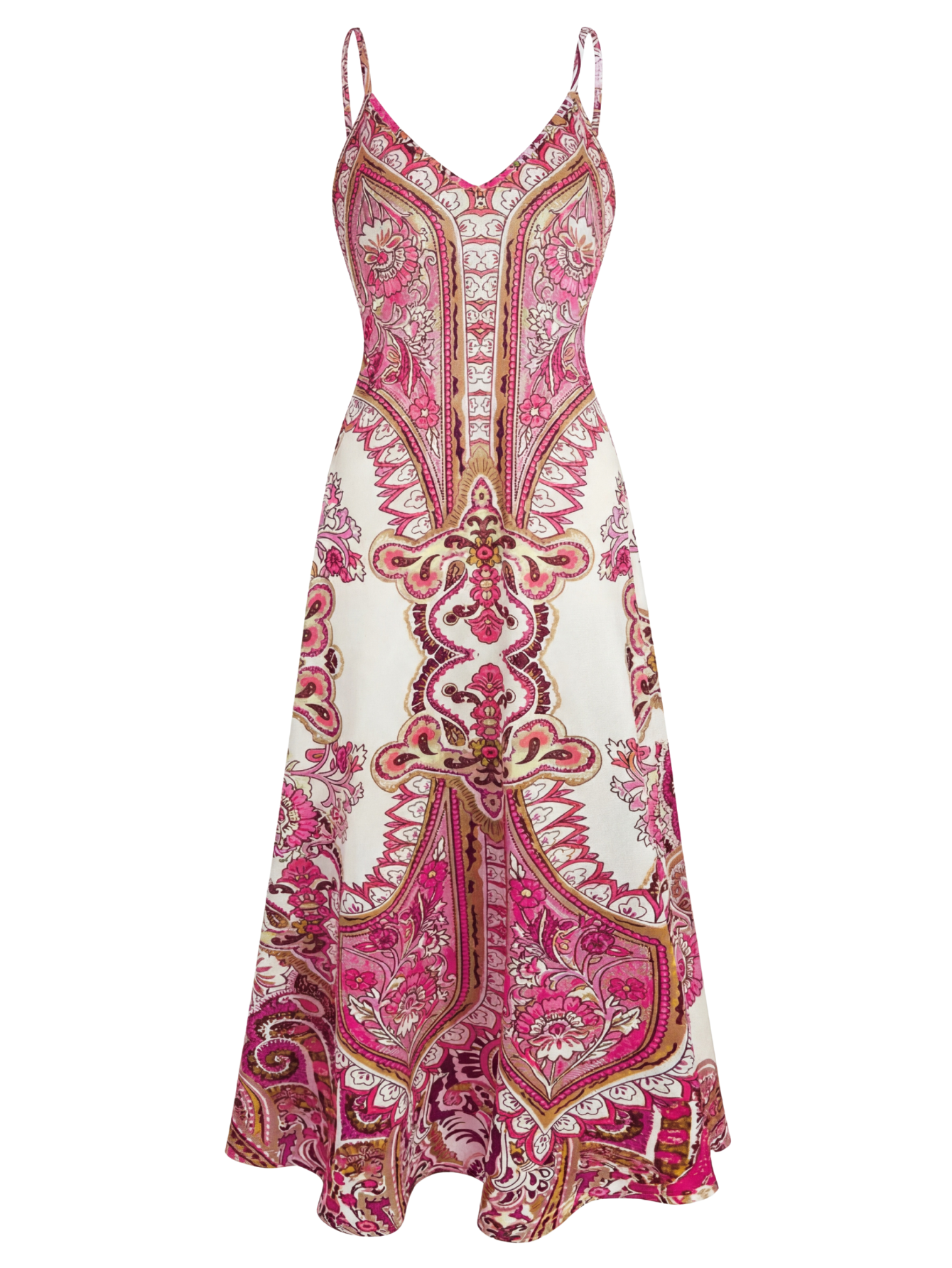 Boho Floral Print Sleeveless Dress For Women | Maravelle
